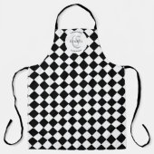 Harlequin & Individuelle Name Schürze (Vorderseite)