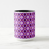 Harlequin Jester Clown Diamond Pattern Tasse (Zentrum)