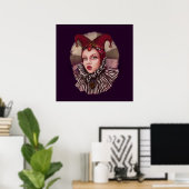 Harlequin Jester Poster (Heimbüro)