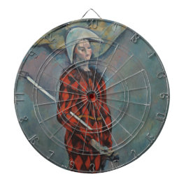 Harlequin (Joker) (von Paul Cézanne) Dartscheibe