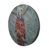 Harlequin (Joker) (von Paul Cézanne) Dartscheibe (Vorderseite rechts)