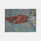 Harlequin (Joker) (von Paul Cézanne) Fleecedecke (Vorderseite (Horizontal))