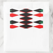 Harlequin Jokers Deck Rechteckiger Aufkleber (Tasche)