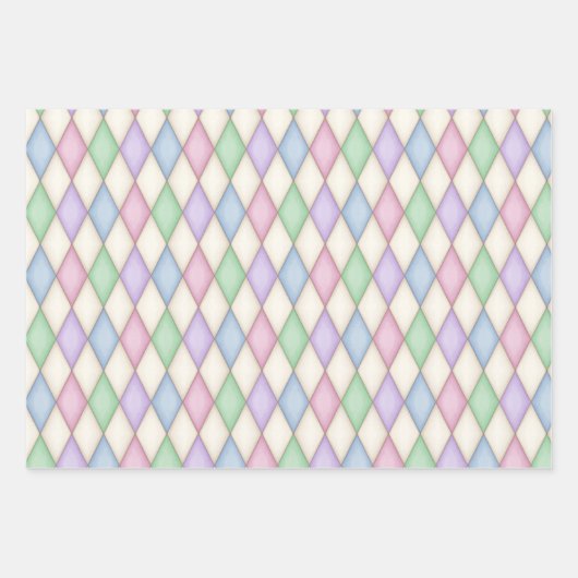 Harlequin Karo Mittelalterliche Messe Geschenkpapier Set (Vorderseite 3)