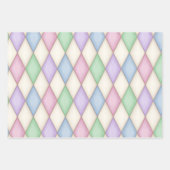 Harlequin Karo Mittelalterliche Messe Geschenkpapier Set (Vorderseite)