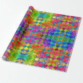 [Harlequin-Krawatte-Färbung] Fraktal Geschenkpapier (Ungerollt)