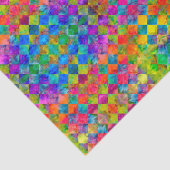 [Harlequin-Krawatte-Färbung] Karond-Fraktal geprüf Seidenpapier (Ausschnitt)