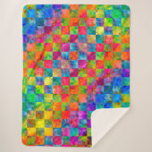 [Harlequin-Krawatte-Färbung] Karond-Fraktal geprüf Sherpadecke (Vorderseite)