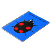 Harlequin Ladybird Anpassbares Notebook Notizblock (Linke Seite)