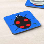 Harlequin Ladybird Cork Untersetzer (Linke Seite)