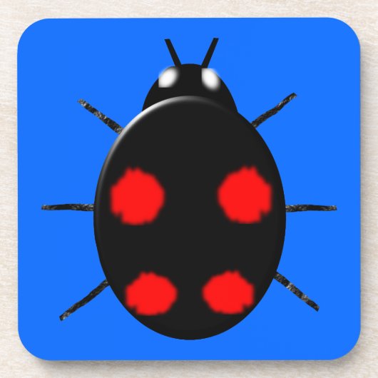 Harlequin Ladybird Cork Untersetzer (Vorderseite)