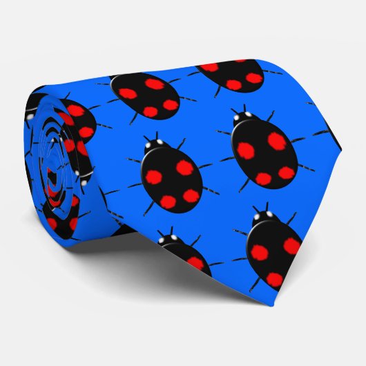Harlequin Ladybird Krawatte (Gerollt)