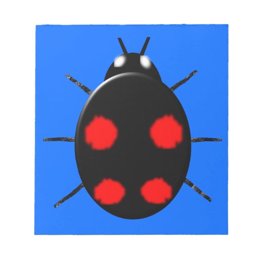 Harlequin Ladybird Notepad Notizblock (Vorderseite)