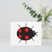 Harlequin Ladybird Postcard Postkarte (Stehend Vorderseite)