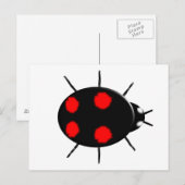 Harlequin Ladybird Postcard Postkarte (Vorne/Hinten)
