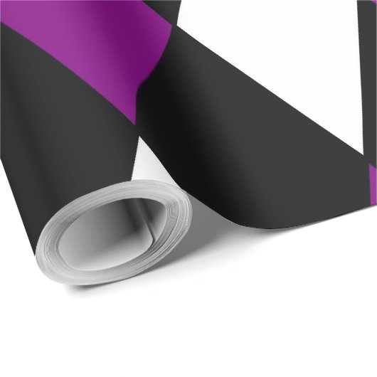 Harlequin lila Clownzirkus Geschenkpapier (Rolleneckpunkt)