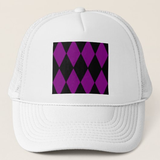 Harlequin lila truckerkappe (Vorderseite)