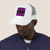 Harlequin lila truckerkappe (Beispiel)