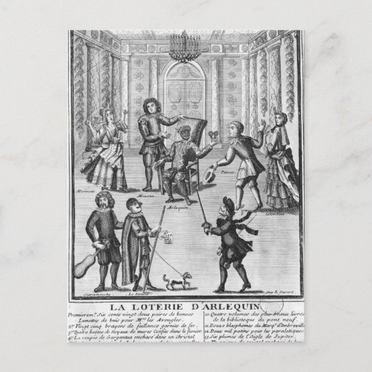 Harlequin-Lotterie Postkarte (Vorderseite)