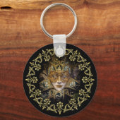 Harlequin Mask Schlüsselanhänger (Vorderseite)