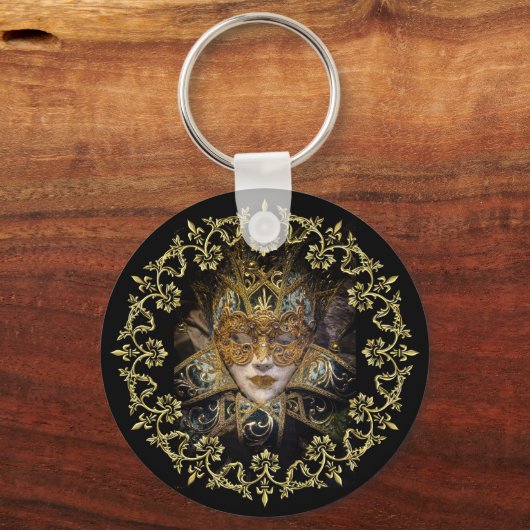 Harlequin Mask Schlüsselanhänger (Vorderseite)