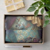 Harlequin Masquerade Clown Decoupage Seidenpapier (Geschenk)