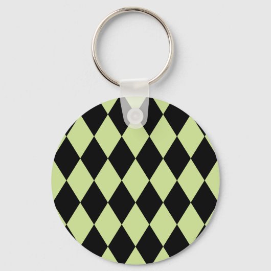 Harlequin Mint und Black Schlüsselanhänger (Vorderseite)