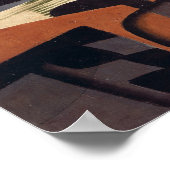 Harlequin mit Gitarre, 1917 Poster (Ecke)