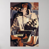 Harlequin mit Gitarre, 1917 Poster (Vorne)