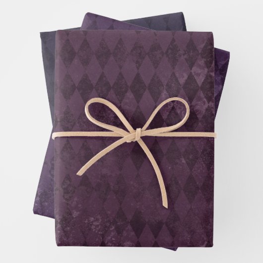 Harlequin-Muster Geschenkpapier Set (Beispiel)