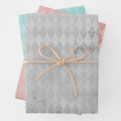 Harlequin-Muster Geschenkpapier Set (Beispiel)