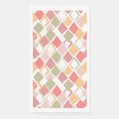 Harlequin Muster in Popkeln Sommerfarben Serviette (Vorderseite)