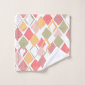 Harlequin Muster Popsicles Sommerfarben Diamant Badhandtuch Set (Waschlappen)