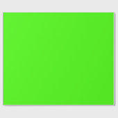 Harlequin Neon Green Solid Color Geschenkpapier (Flach)