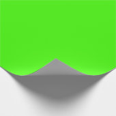 Harlequin Neon Green Solid Color Geschenkpapier (Ecke)