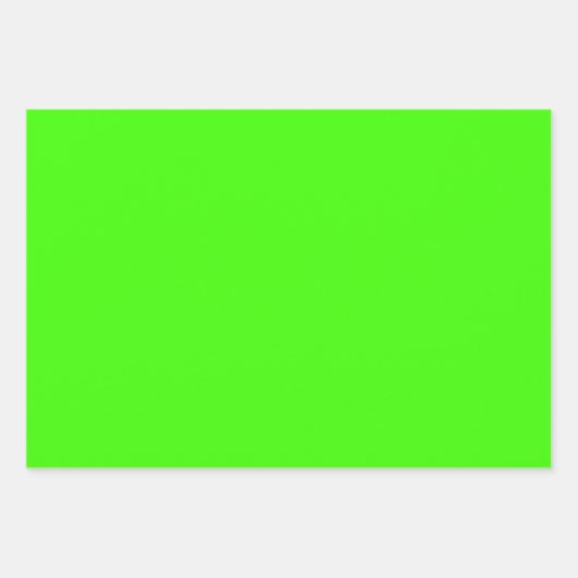 Harlequin Neon Green Solid Color Geschenkpapier Set (Vorderseite)