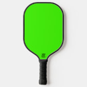 Harlequin Neon Green Solid Color Pickleball Schläger (Rückseite)