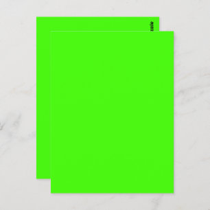 Harlequin Neon Green Solid Color Postkarte