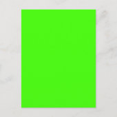 Harlequin Neon Green Solid Color Postkarte (Vorderseite)