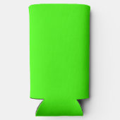 Harlequin Neon Green Solid Color Selters Dosenkühler (Rückseite)