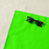 Harlequin Neon Green Solid Color Strandtuch (Beispiel)