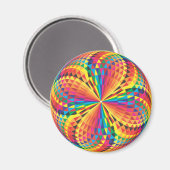 Harlequin, optische Täuschung Magnet (Vorderseite/Rückseite)