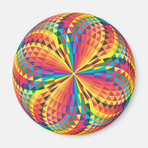 Harlequin, optische Täuschung Magnet
