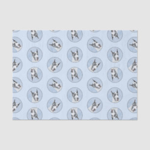 Harlequin Original Dog Art Seidenpapier