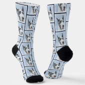 Harlequin Original Dog Art Socken (Gewinkelt)