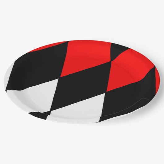 Harlequin Pappteller (Schrägansicht)