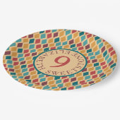 Harlequin Pattern Pappteller (Schrägansicht)