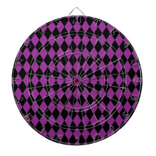 Harlequin Plum und Black Dartscheibe