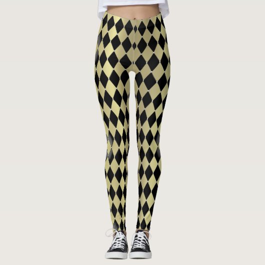 Harlequin Pop Fashion Leggings (Vorderseite)