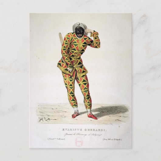 Harlequin Postkarte (Vorderseite)